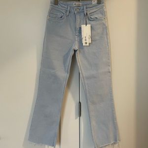 Zara crop flare jeans